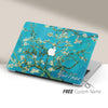 Personalized Van Gogh Macbook Hard Cover, Almond Blossom, Custom Name