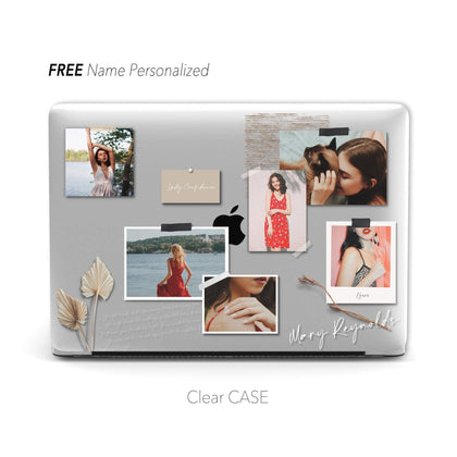 Personalized Your Photo Collage, Macbook Clear Case Memorial Gifts for couple baby pets - MinimalGadget