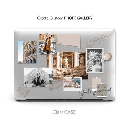 Personalized Your Photo Collage, Macbook Clear Case Memorial Gifts for couple baby pets - MinimalGadget