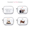 Portrait CUSTOM AirPods Clear Case, No-Facial Portrait Illustration Soft Case