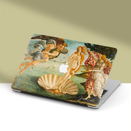 Sandro Botticelli Art, Macbook Case Personalized name, La nascita di Venere - MinimalGadget