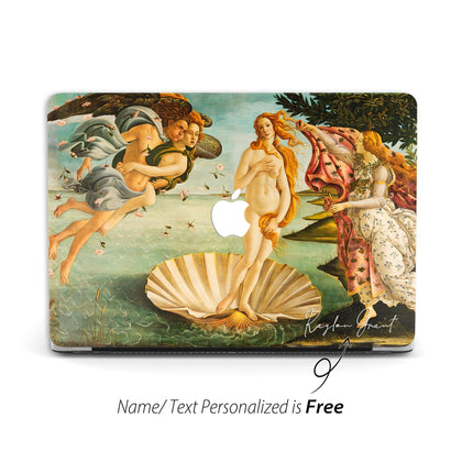 Sandro Botticelli Art, Macbook Case Personalized name, La nascita di Venere - MinimalGadget