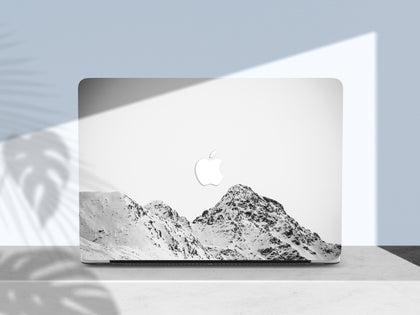 Snow Mountain Macbook Hard Cover, Personalized Landscape Nature Art case - MinimalGadget