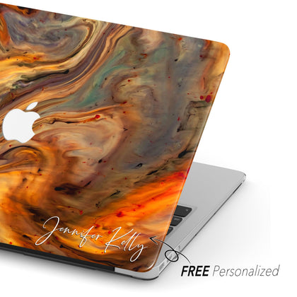 Solar Flare, Macbook Hard Cover, Personalized Liquid Art case - MinimalGadget