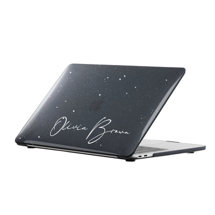 Starry Night, Clear Twinkle Macbook Hard Case, Personalized Glittering Case - MinimalGadget