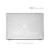 Twinkle Clear Macbook Hard Case, Personalized Glitter Case