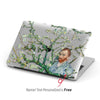 Van Gogh inspired Almond Blossom, Personalized Name Macbook CLEAR Hard Case