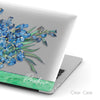 Van Gogh inspired Irises (1890), Personalized Name Macbook CLEAR Hard Case