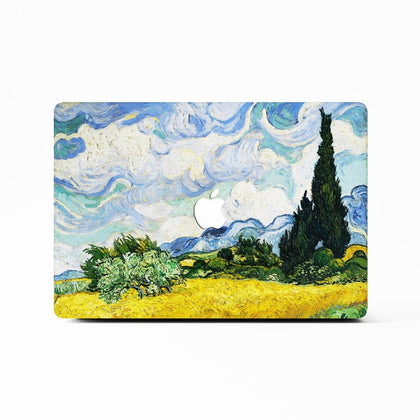 Van Gogh Painting Series, Wheatfield, Macbook Case Hard Cover - MinimalGadget