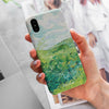 Van Gogh Phone Case, Green Wheat Fields, Personalized name SOFT Case