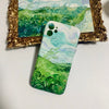 Van Gogh Phone Case, Green Wheat Fields, Personalized name SOFT Case