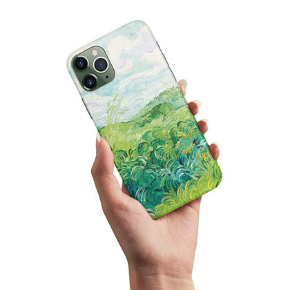 Van Gogh Phone Case, Green Wheat Fields, Personalized name SOFT Case - MinimalGadget