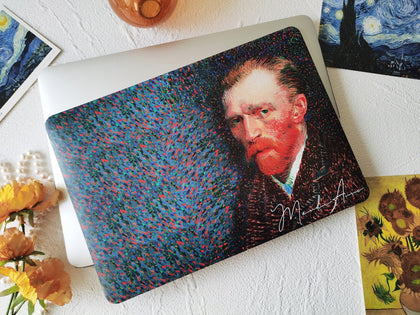 Van Gogh Self-Portrait Painting, Macbook Case Hard Cover - MinimalGadget