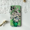 White Roses, Van Gogh Painting Phone Case, Personalized name SOFT Case